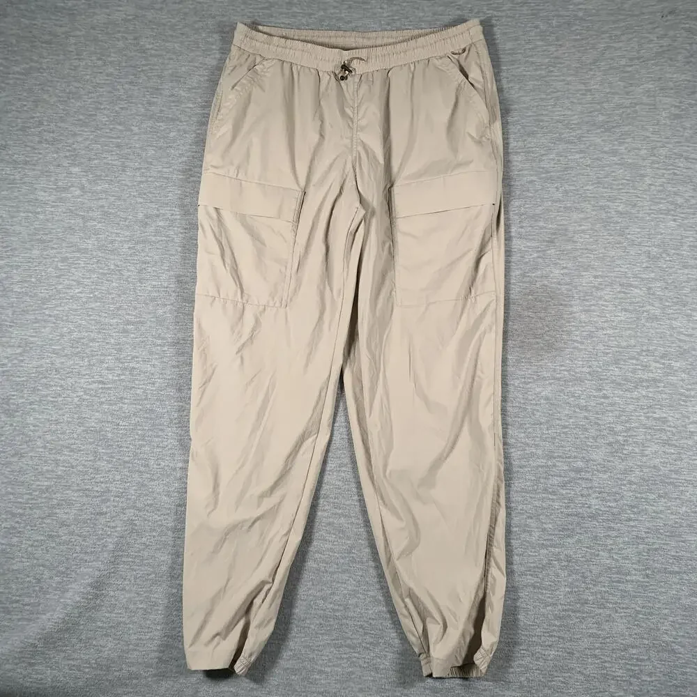 REI Co-op Pants Mens Large Beige Jogger Elastic Waist Cargo Hiking Stretch